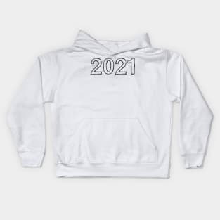 Class of 2021 Doodle Font Kids Hoodie